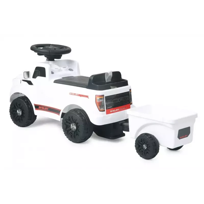 Vaikiškas automobilis Jamara Shelby Ford F-150 Raptor, baterijomis varomas, 1 vieta, 4 ratai, juodas/baltas