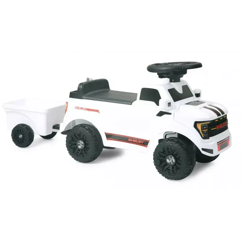 Vaikiškas automobilis Jamara Shelby Ford F-150 Raptor, baterijomis varomas, 1 vieta, 4 ratai, juodas/baltas