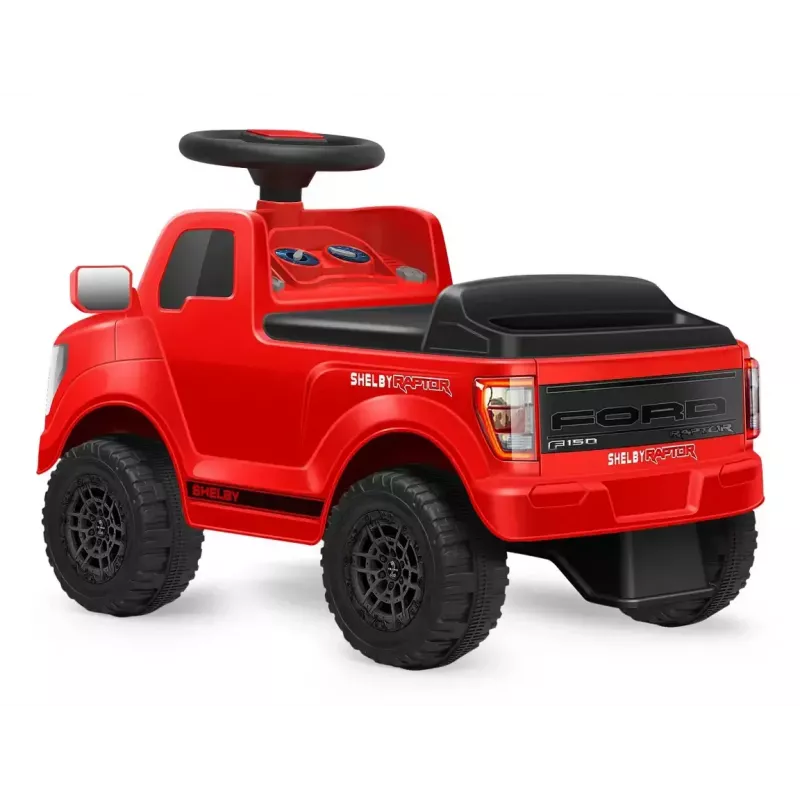 Vaikiškas elektrinis automobilis Jamara Shelby Ford F-150 Raptor, 1 sėdynė, 4 ratai, juoda/raudona