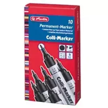 Permanentinis markeris Herlitz 08860603 juodas 10 vnt.