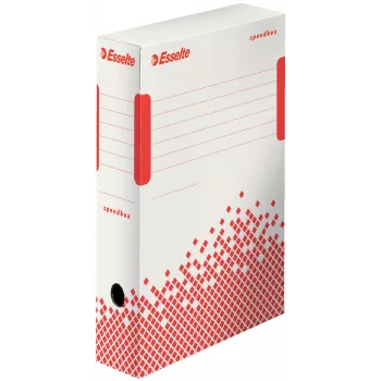 Esselte Archyvavimo dėžė Speedbox FSC® 80 mm, popierinė, balta, A4, 80×250×350 mm