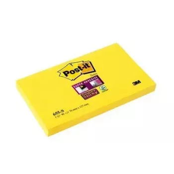 Lipnūs lapeliai Post-It stačiakampiai geltoni 90 lapų 3M