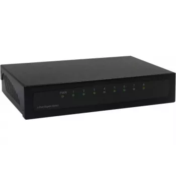 Nevaldomas jungiklis Dexlan 891008 8 portai Gigabit Ethernet juodas