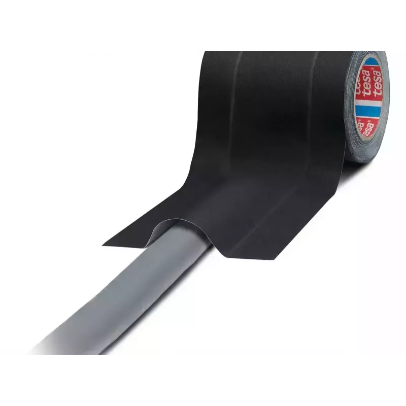 Lipni juosta TESA 4611 juoda 25 m su guma