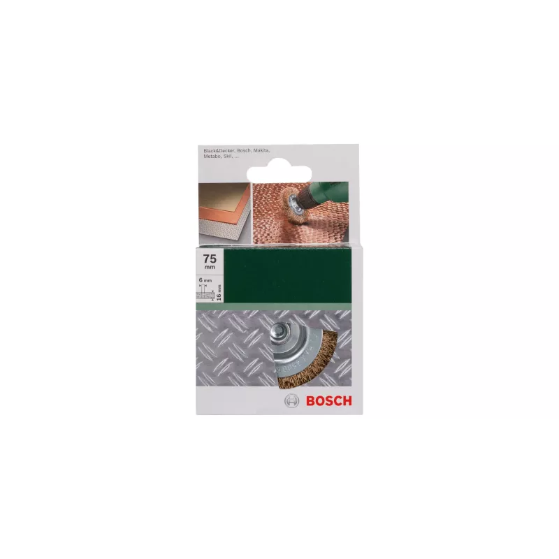 Šepečio ratas Bosch 2609256519 7,5 cm, kotelio skersmuo 6 mm