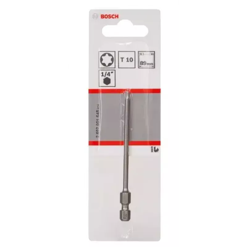 Bosch antgalis atsuktuvui extra hard Torx T10 1/4 inch 89 mm
