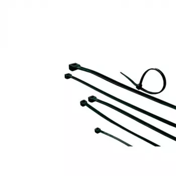 ACT kabelių raištis - juodas, ilgis 450 mm, plotis 8,0 mm, atsegamas, nailonas, -40 - 85 °C