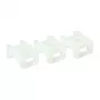 ACT kabelių raiščių tvirtinimo detalė su varžtu, skaidri, balta, nailonas, 100 vnt., 23 mm, 16 mm, 9 mm