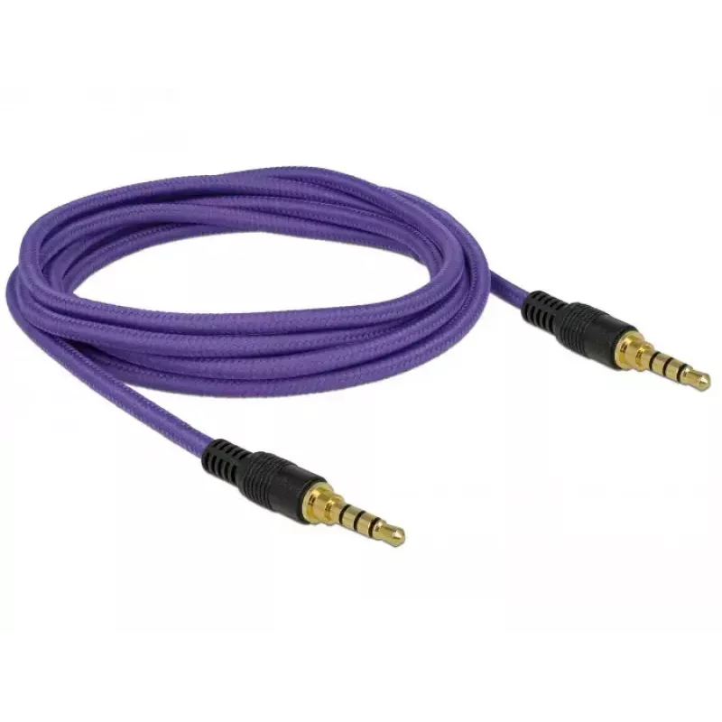 Garso kabelis 3,5 mm DeLOCK 85599 2 m violetinis