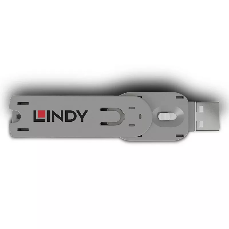 Lindy USB Type A prievado blokavimo raktas, baltas