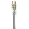 ACT RJ45 (8P/8C) CAT6 easyconnect neekranuotas modulinis jungiklis apvaliam kabeliui su vientisais arba suvytais laidininkais