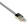 ACT RJ45 (8P/8C) CAT6 easyconnect ekranuotas modulinis jungtis apvaliam kabeliui su vientisais arba suvytais laidininkais