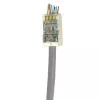 ACT RJ45 (8P/8C) CAT6 easyconnect ekranuotas modulinis jungtis apvaliam kabeliui su vientisais arba suvytais laidininkais