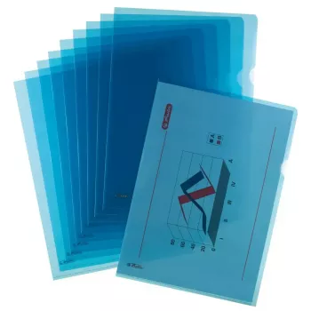 Aplankas polipropileninis (PP) Herlitz 50009107 mėlynas A4