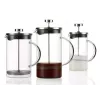 French Press Ritzenhoff & Breker Rio 0,8 L juoda sidabrinė skaidri