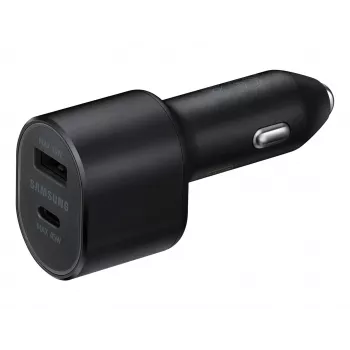 Samsung EP-L5300 dvigubas automobilinis įkroviklis (45 W, USB-A + USB-C), juodas
