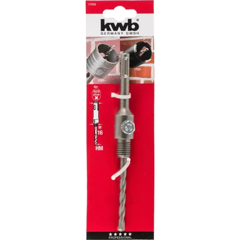 Tręžimo antgalis KWB 175320 SDS Plus sidabrinis 1 vnt.