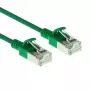 ACT Green 0.25 m LSZH U/FTP CAT6A plonas jungiamasis kabelis su apsauga nuo užkabinimo ir RJ45 jungtimis