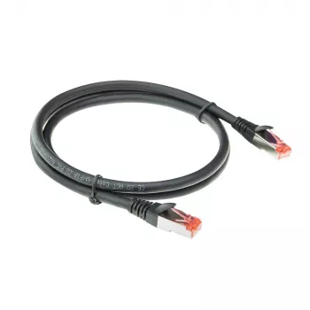 ACT Black 20 m CAT6A U/FTP PVC didelio lankstumo tinkle neįsipainiojantis jungiamasis kabelis su RJ45 kištukais