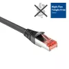 ACT Black 20 m CAT6A U/FTP PVC didelio lankstumo tinkle neįsipainiojantis jungiamasis kabelis su RJ45 kištukais