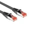 ACT Black 20 m CAT6A U/FTP PVC didelio lankstumo tinkle neįsipainiojantis jungiamasis kabelis su RJ45 kištukais