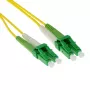 ACT 0,5 m LSZH vienmodis 9/125 OS2 šviesolaidinis šuoliukas duplex su LC/APC8 jungtimis