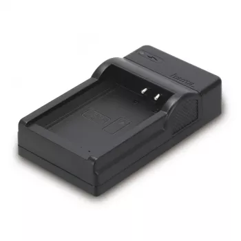 Hama kelioninis baterijų įkroviklis skaitmeninių fotoaparatų akumuliatoriams USB 00081414