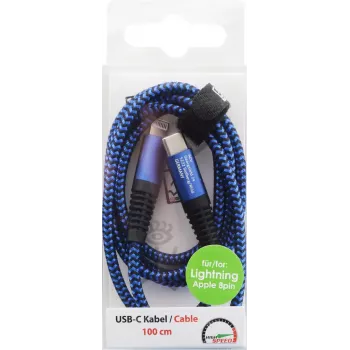 Lightning laidas 2GO 797196 1 m Mėlyna USB C