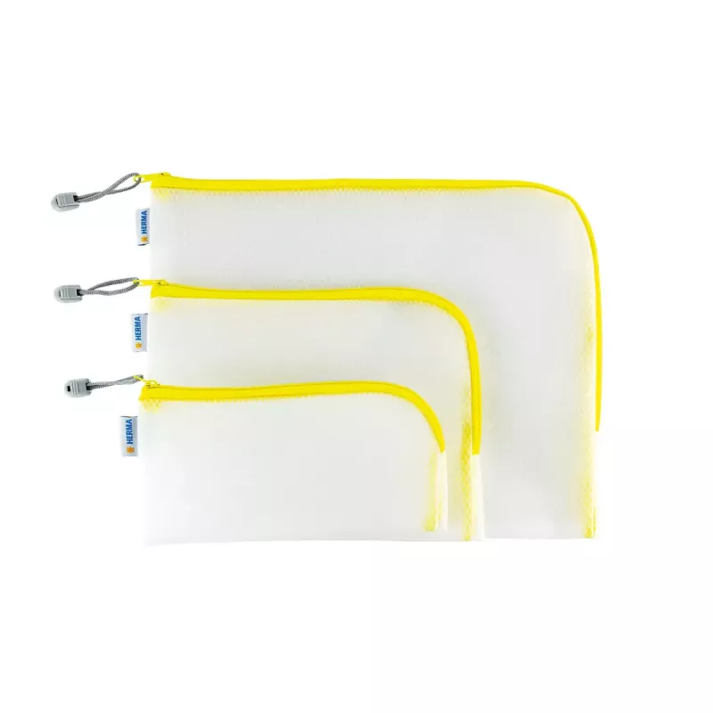 Pieštukinė HERMA 20005 Hard EVA permatoma geltona 110x230 mm