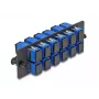 DeLOCK SC Simplex UPC 12 prievadų adapterio skydelis, mėlynas