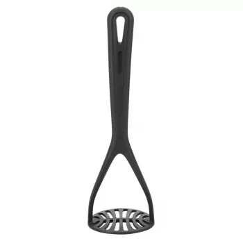 Tradicinis bulvių grūstuvas Westmark Gentle – plastikinis, juodas, 275 mm ilgio, 85 mm gylio/aukščio