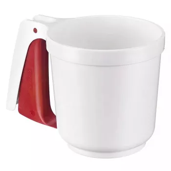 Miltų sijotuvas Westmark 32142270, plastikinis, baltas, Ø 10,8 cm, aukštis 110 mm