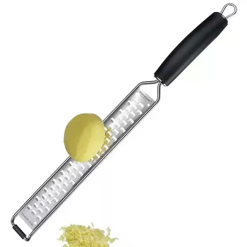 Pločioji tarka Westmark Technicus‑Pro, nerūdijančio plieno ašmenys, juodas plastikinis korpusas, 36 mm plotis, 399 mm ilgis