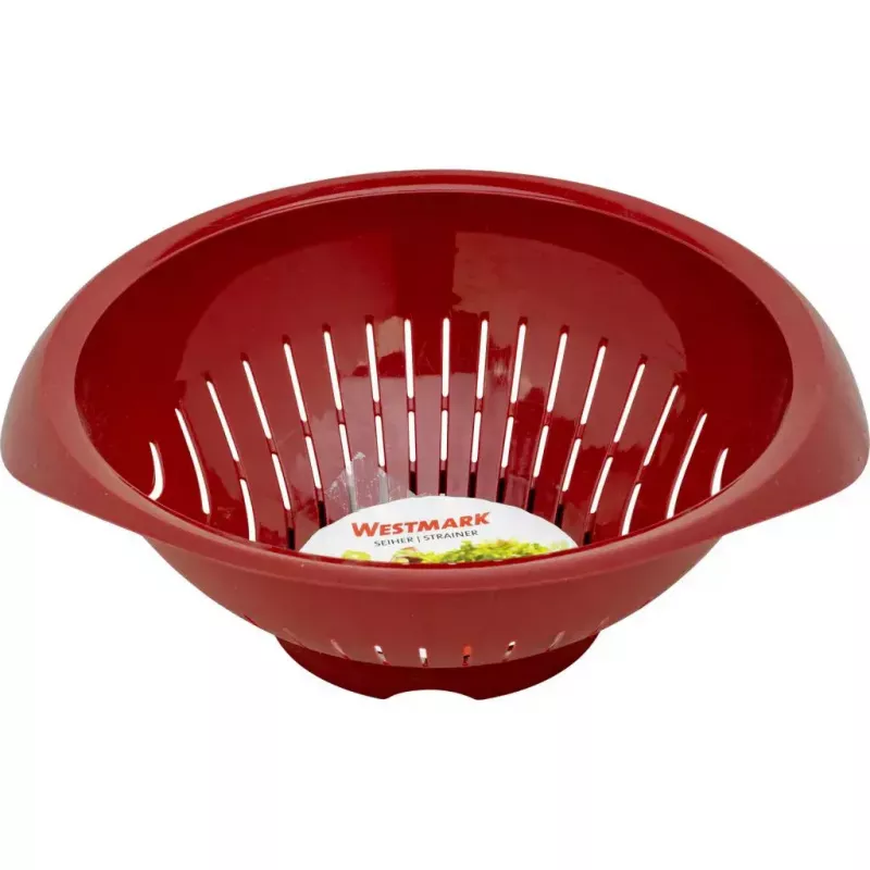 Virtuvinis sietelis Westmark 2424227R, plastikinis, apvalus, 25 cm skersmens, raudonas