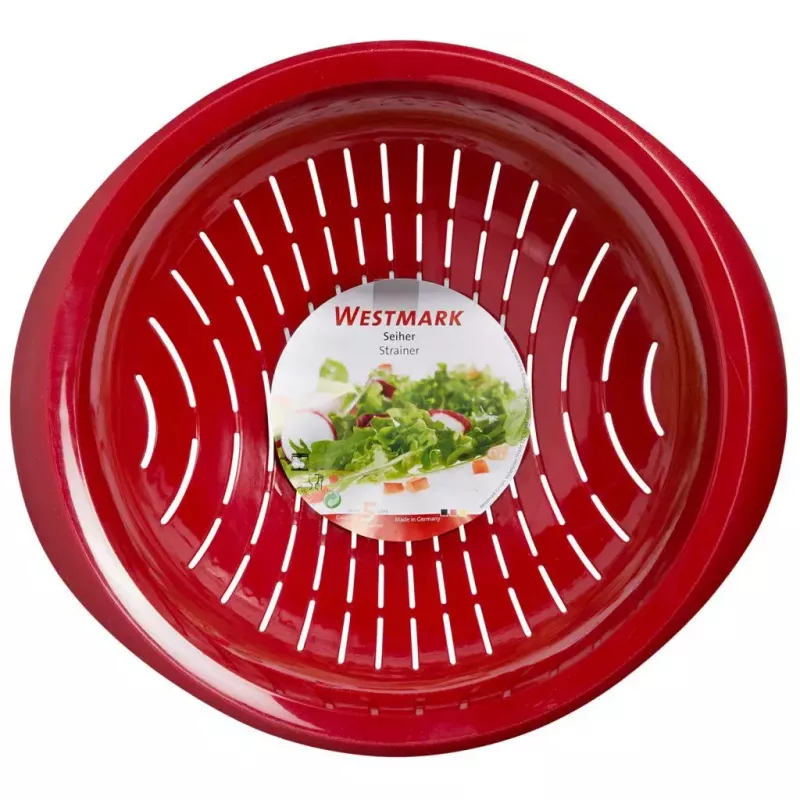 Virtuvinis sietelis Westmark 2424227R, plastikinis, apvalus, 25 cm skersmens, raudonas
