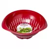 Virtuvinis sietelis Westmark 2424227R, plastikinis, apvalus, 25 cm skersmens, raudonas