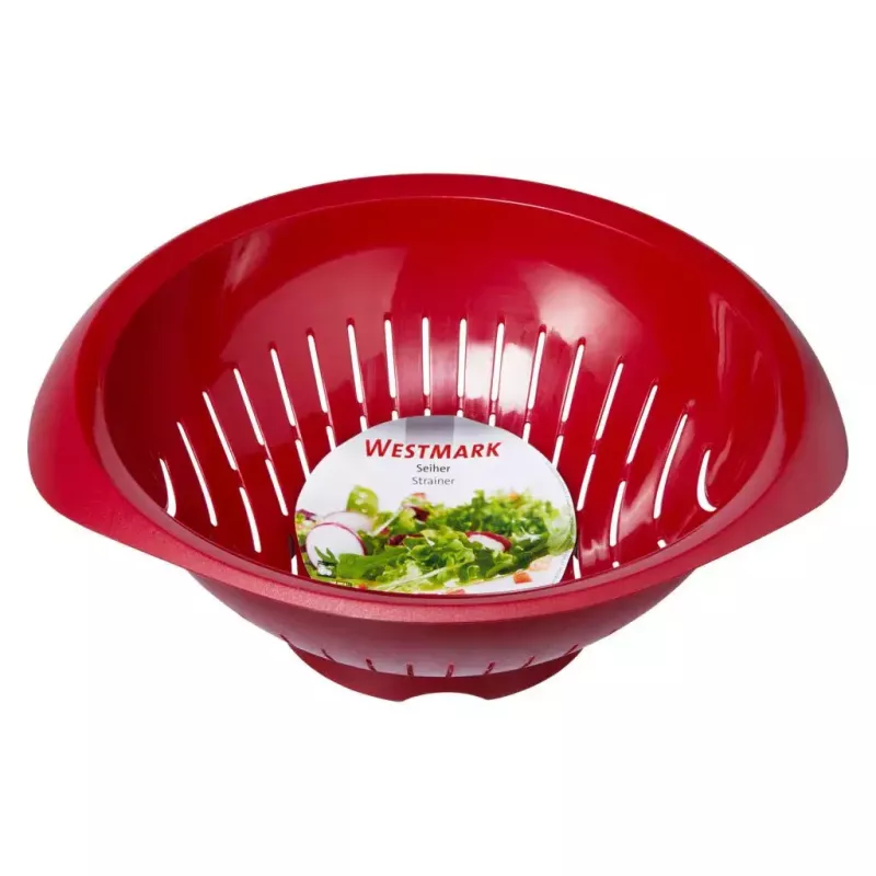 Virtuvinis sietelis Westmark 2424227R, plastikinis, apvalus, 25 cm skersmens, raudonas