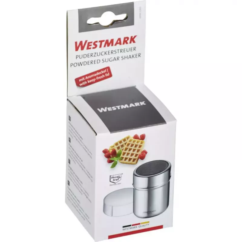 Cukrinė Westmark 69502260 – apvali nerūdijančio plieno indas su PP detalėmis