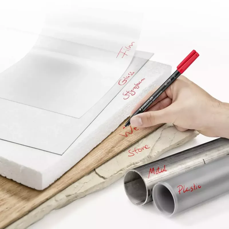 Staedtler Lumocolor nuolatinis markeris 318 geltona 1 vnt.