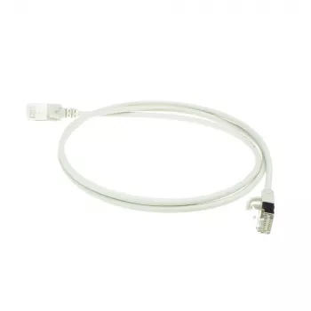 ACT pilkas 7 m LSZH U/FTP CAT6A plonas tinklo kabelis su apsauga nuo užkabinimo ir RJ45 jungtimis