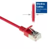 ACT Red 7m LSZH U/FTP CAT6A plonas lizdinis kabelis su apsauga nuo užkliuvimo ir RJ45 jungtimis