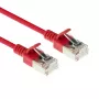 ACT Red 10 m LSZH U/FTP CAT6A plonas jungiamasis kabelis su apsaugotais RJ45 kištukais