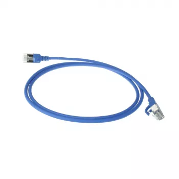 ACT Blue 7 m LSZH U/FTP CAT6A plonas lizdinis pataikinis kabelis su RJ45 jungtimis