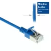 ACT Blue 7 m LSZH U/FTP CAT6A plonas lizdinis pataikinis kabelis su RJ45 jungtimis