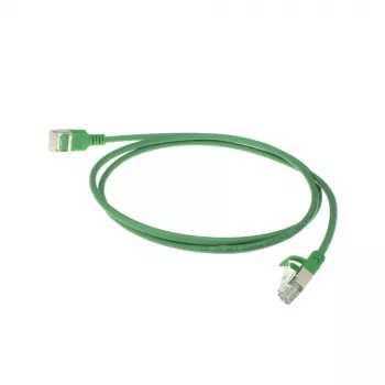 ACT Green 7 m LSZH U/FTP CAT6A plonas jungiamasis kabelis su apsauga nuo užsikabinimo ir RJ45 jungtimis