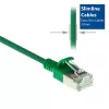 ACT Green 10 m LSZH U/FTP CAT6A plonas jungiamasis kabelis su RJ45 kištukais