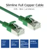 ACT Green 10 m LSZH U/FTP CAT6A plonas jungiamasis kabelis su RJ45 kištukais