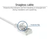 ACT White 2 metrų LSZH U/FTP CAT6A plonas lizdinis jungiamasis kabelis su RJ45