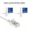 ACT White 3 m LSZH U/FTP CAT6A plonas jungiamasis kabelis su apsaugotais RJ45 kištukais