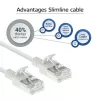 ACT White 3 m LSZH U/FTP CAT6A plonas jungiamasis kabelis su apsaugotais RJ45 kištukais